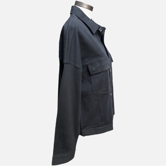 Vuori Mackenzie Jacket Medium Washed Black Cotton Shacket Chore Coat Inspo NWT - Picture 4 of 16
